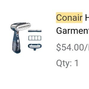 Conair handheld garment steamer
